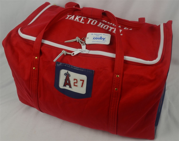 Mike Trout 2011 Los Angeles Angels Rookie Equipment Bag