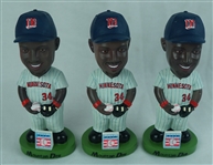 Kirby Puckett Lot of 3 Hall of Fame Bobbleheads Made by Alexander Global