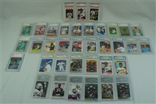 Baseball, Football & Basketball Graded Card Collection w/Frank Thomas 1990 Rookie PSA