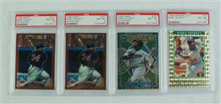 Kirby Puckett Lot of 4 PSA Graded Baseball Cards