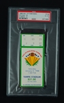 Michigan vs. Alabama 1988 Hall of Fame Bowl PSA Graded Ticket 