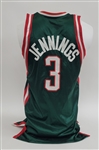 Brandon Jennings 2009-10 Milwaukee Bucks Game Used Rookie Jersey w/ Dave Miedema LOA