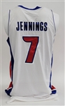 Brandon Jennings 2013-14 Detroit Pistons Game Used Jersey w/ Dave Miedema LOA