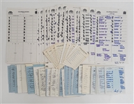 Don Baylors Extensive Personal Collection of 203 Colorado Rockies Game Used Lineup & Batting Order Cards JSA w/ Baylor Letter of Provenance Including 50 Signed by Baylor