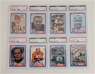 Lot of 8 Autographed 1988 Swell Football Cards PSA/DNA