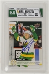 Kirill Kaprizov Autographed 2020-21 Upper Deck Game Dated Moments #25 Rookie Card HGA 9.5