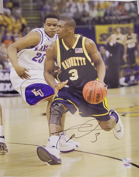 Dwyane Wade Autographed 16x20 College Photo PSA/DNA