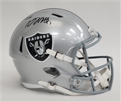 Davante Adams Autographed Las Vegas Raiders Full Size Replica Helmet Beckett