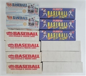 Lot of 12 Mint Factory Sealed Baseball Sets w/ 1988 Fleer Metal, 1990 Score, 1989 Fleer & 1991 Fleer