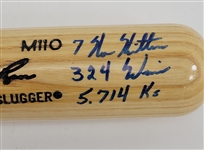 Nolan Ryan Autographed & Multi-Inscribed Louisville Slugger Bat