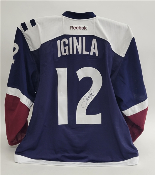 Jerome Iginla Colorado Avalanche Game Issued & Autographed Jersey w/ Letter of Provenance