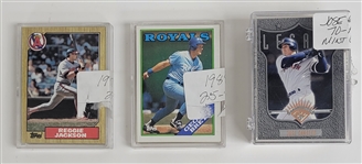 Collection of Over 100 George Brett, Reggie Jackson, & Jose Canseco Mint Condition Cards