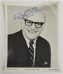 George Halas Autographed & Inscribed 8x10 Photo w/ Beckett LOA