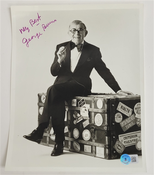 George Burns Autographed 8x10 Photo Beckett