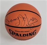 Larry Johnson Autographed Spalding Basketball w/ Beckett LOA