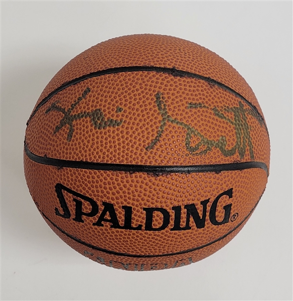 Kevin Garnett Autographed Mini Spalding Basketball Beckett