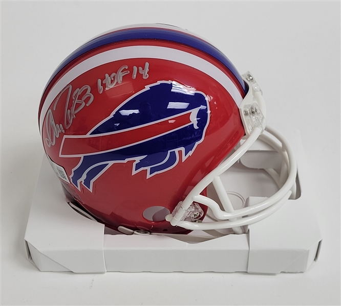 Andre Reed Autographed & HOF Inscribed Buffalo Bills Mini Helmet Beckett