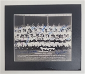 1960 New York Yankees Team Signed Matted 8x10 Photo w/ Mantle & Maris Beckett LOA