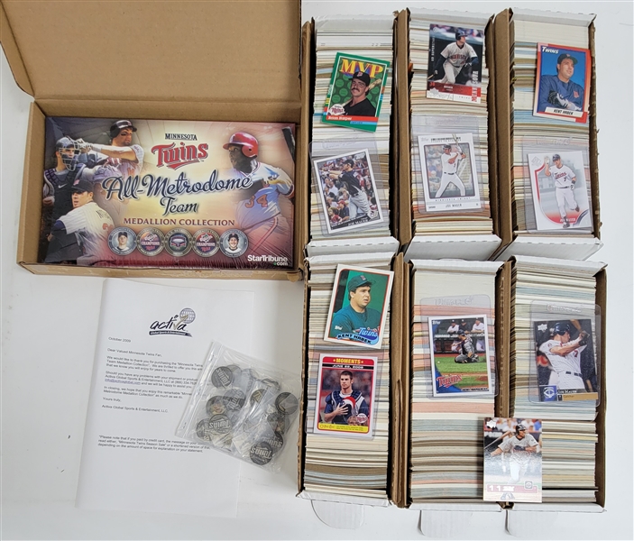 Extensive Minnesota Twins Card Collection w/ Lots of Rookies + 2009 Medallion Set