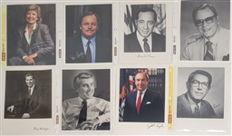 Lot of 34 Governors Autographed 8x10 Photos w/ Detailed Letter of Provenance