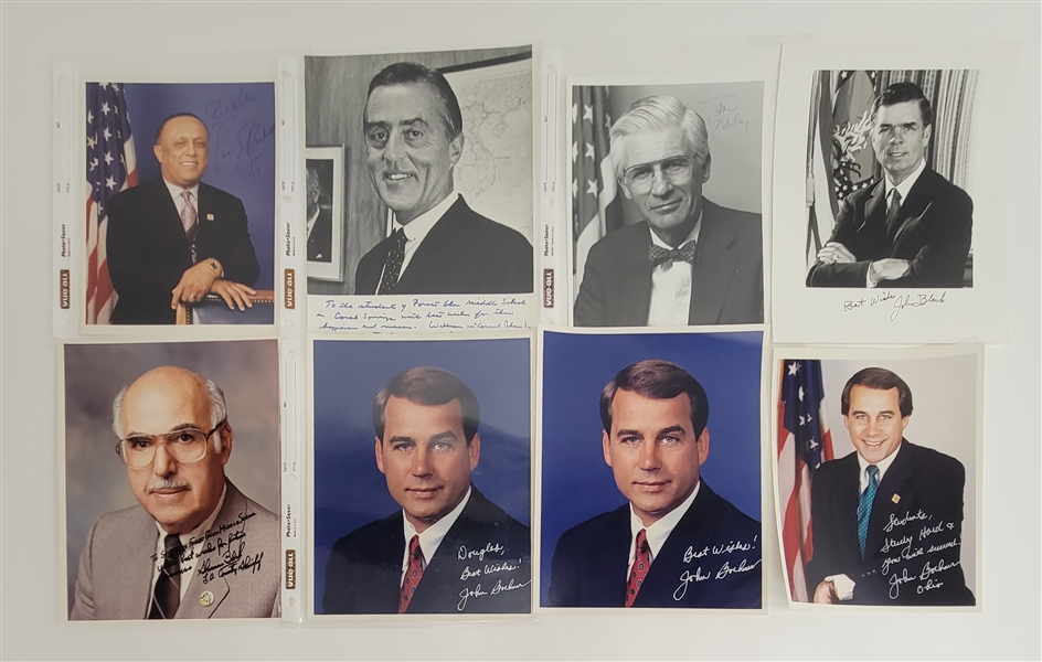 Lot of 51 Political Office Related Autographed 8x10 Photos w/ Detailed Letter of Provenance