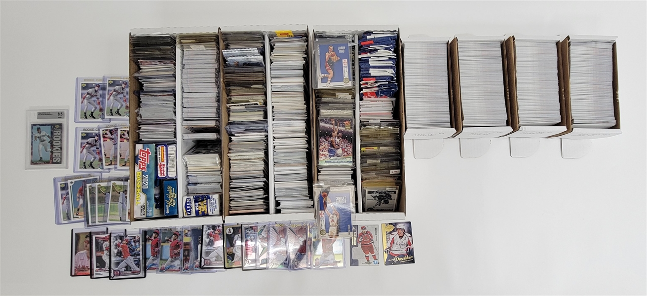 Extensive Baseball, Football, & Basketball Card Collection w/ Ohtani Rookies