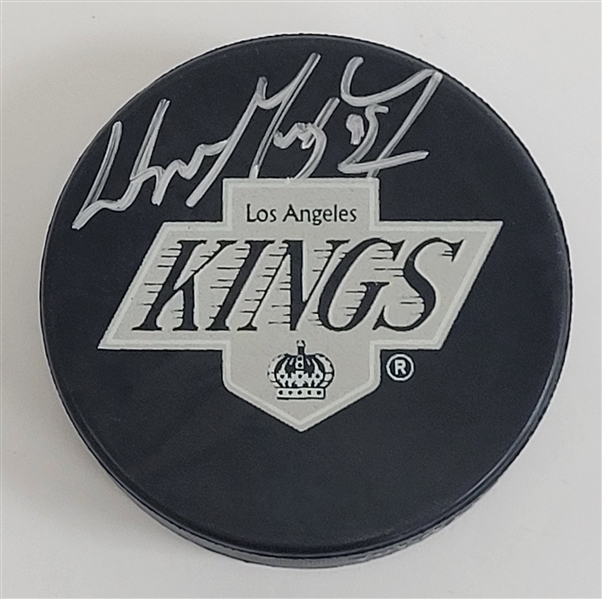 Wayne Gretzky Autographed Los Angeles Kings Hockey Puck UDA