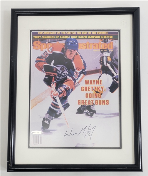 Wayne Gretzky Autographed & Framed Sports Illustrated Cover UDA
