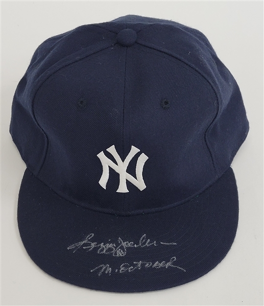 Reggie Jackson Autographed & Inscribed New York Yankees Hat Beckett