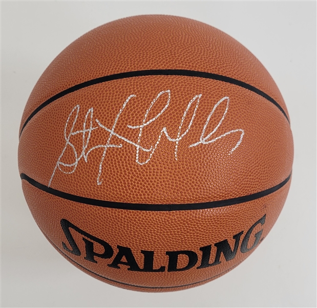 Stephon Marbury Autographed Spalding Basketball Beckett