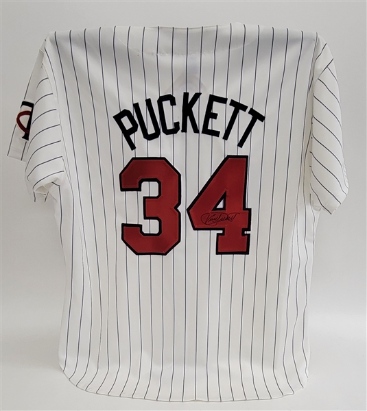 Kirby Puckett Autographed Minnesota Twins Jersey w/ Beckett LOA