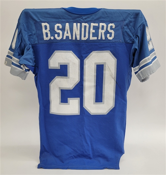 Barry Sanders 1991 Detroit Lions Game Used Jersey w/ Dave Miedema LOA