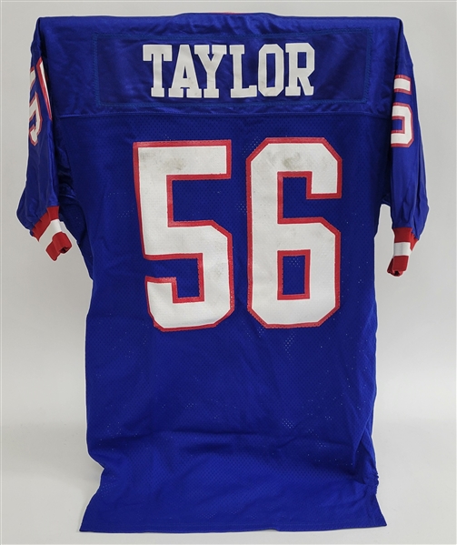 Lawrence Taylor 1990 New York Giants Game Used Jersey w/ Dave Miedema LOA