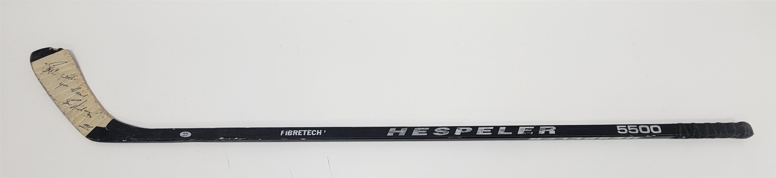 Bernie Nicholls Game Used & Autographed Hockey Stick PSA/DNA