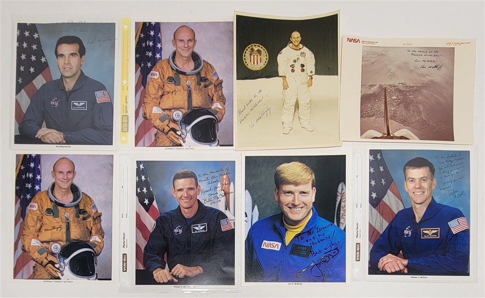 Lot of 28 Astronauts Autographed 8x10 Photos w/ Letter of Provenance