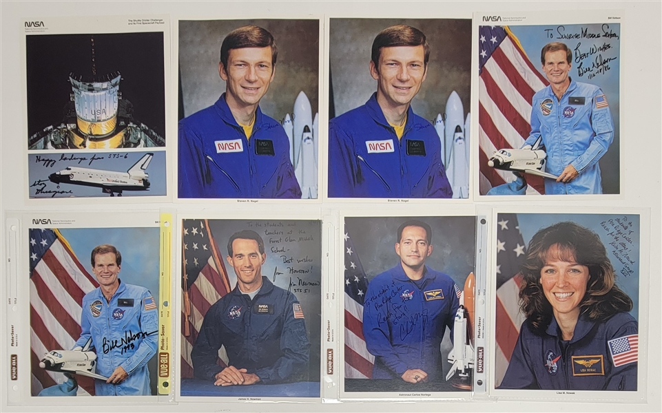 Lot of 30 Astronauts Autographed 8x10 Photos w/ Letter of Provenance