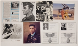 Lot of 19 War Heroes Autographed 8x10 Photos w/ Letter of Provenance