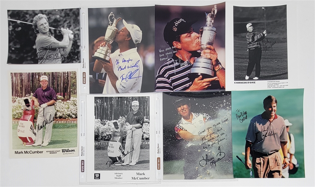 Lot of 26 Golfers Autographed 8x10 Photos w/ Letter of Provenance