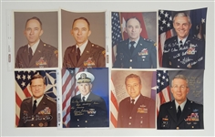 Lot of 54 Generals & Admirals Autographed 8x10 Photos w/ Letter of Provenance