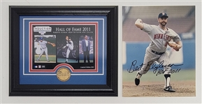 Bert Blyleven 2011 Hall of Fame Induction Coin and Photo from Highland Mint Includes Signed Photo w/Blyleven Signed Letter of Provenance 