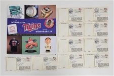 Bert Blyleven Lot of (10) Signed 1987 World Series Cachets and The Minnesota Twins Through Memorabilia Book w/Blyleven Signed Letter of Provenance 