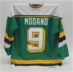 Mike Modano Autographed & Inscribed Minnesota North Stars Jersey PSA/DNA