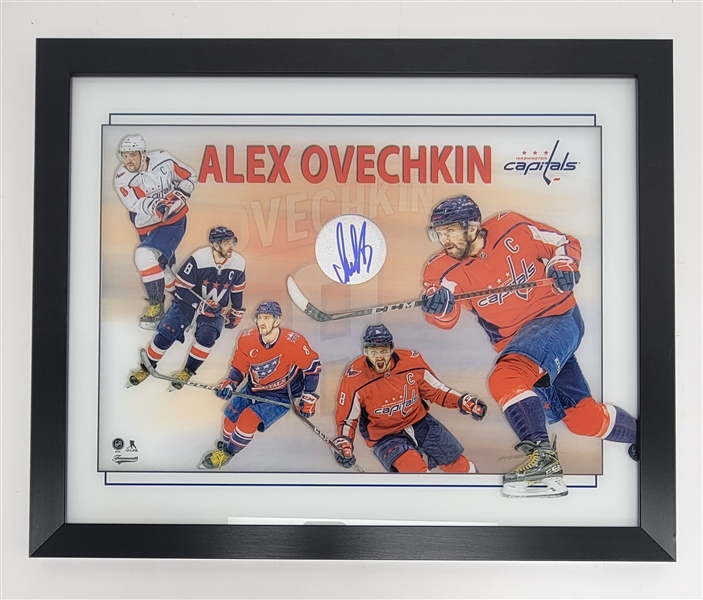 Alexander Ovechkin Autographed & Framed Embedded Signature Display