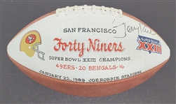 Jerry Rice Autographed San Francisco 49ers Football w/ Beckett LOA