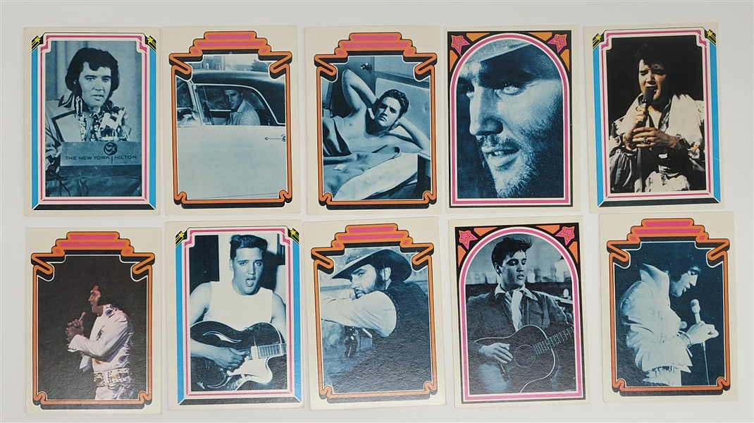 Lot of (51) 1978 Elvis Boxcar Fact Cards