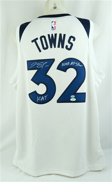 Karl-Anthony Towns Autographed Minnesota Timberwolves Authentic Jersey JSA