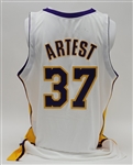 Ron Artest Metta World Peace 2009-10 Los Angeles Lakers Game Used "Christmas Edition" Jersey w/ Dave Miedema LOA
