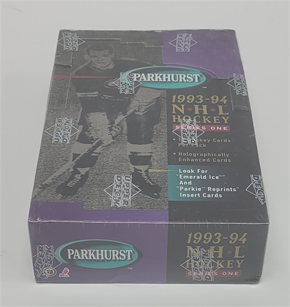 Factory Sealed 1993-94 Parkhurst Hockey Series 1 Wax Box