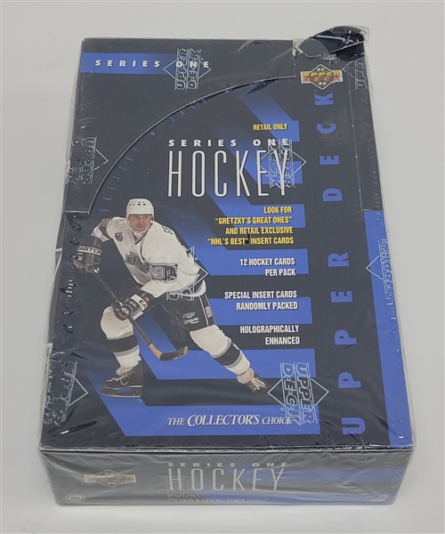 Factory Sealed 1993-94 Upper Deck Hockey Series 1 Wax Box