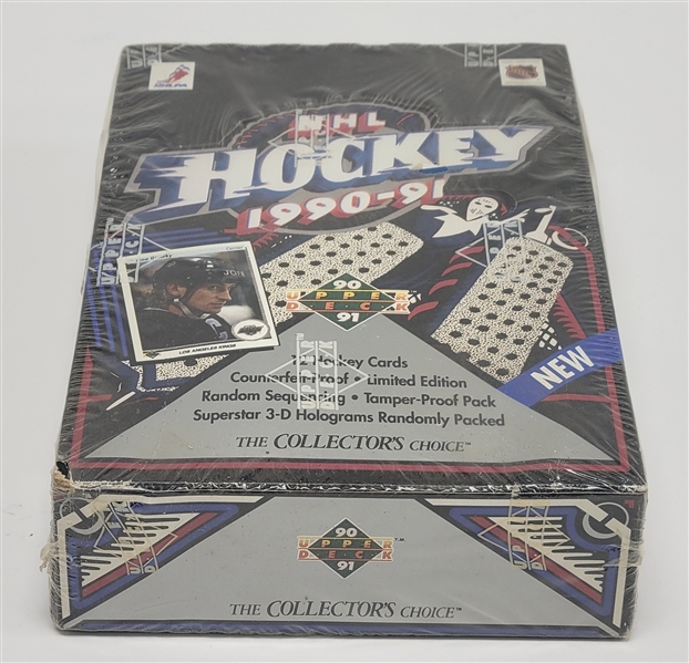 Factory Sealed 1990-91 Upper Deck Hockey Wax Box